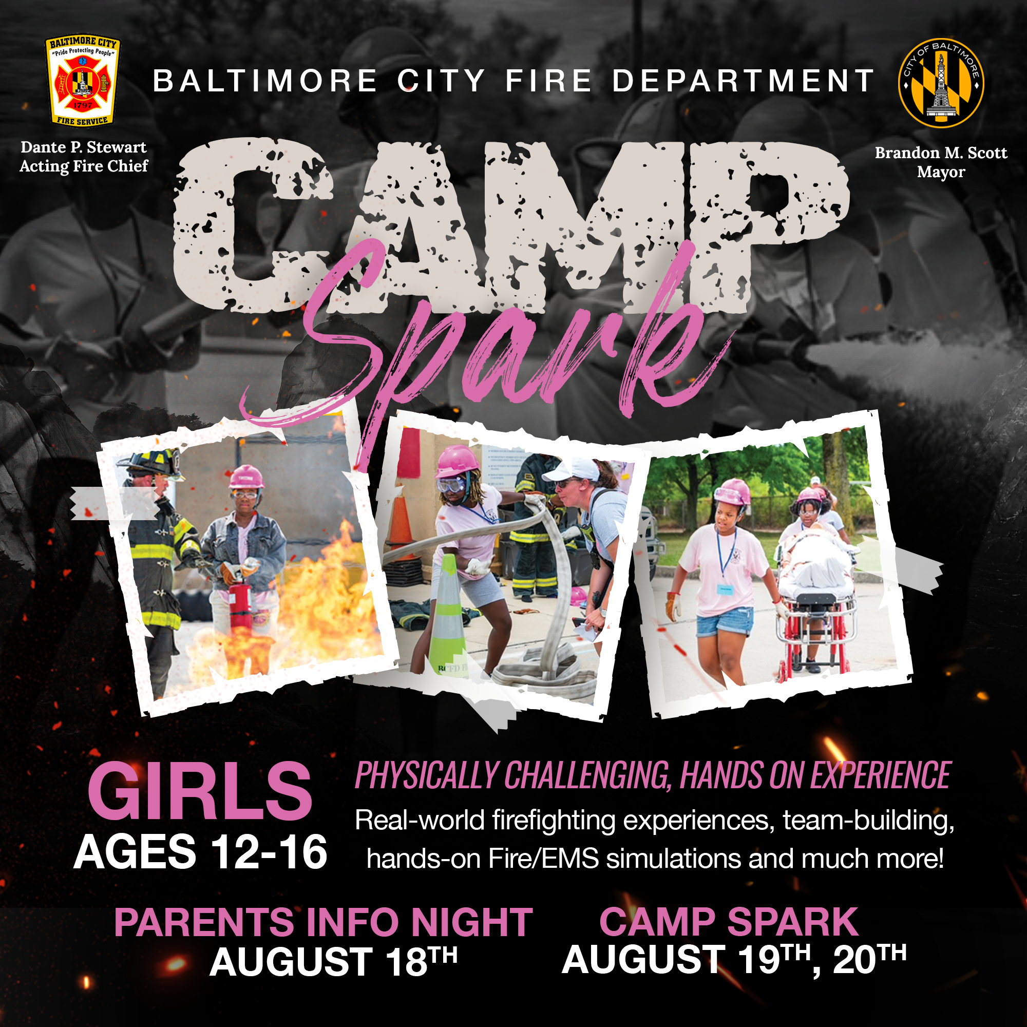CAMP SPARK Girls Summer Camp Ages 12 - 16